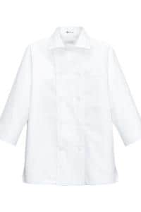 こだわり素材のコックシャツ【男女兼用】<全2色>(ホワイト)