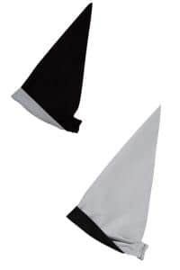 リバーシブルバンダナ帽/黒×グレー