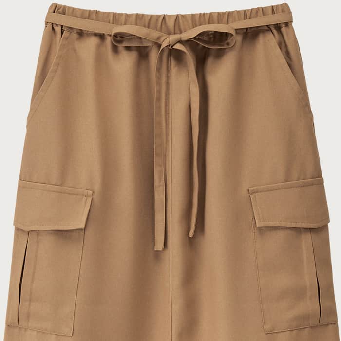 エプロンスカート[2色]女性用　スカート感覚で着用できる　スペック