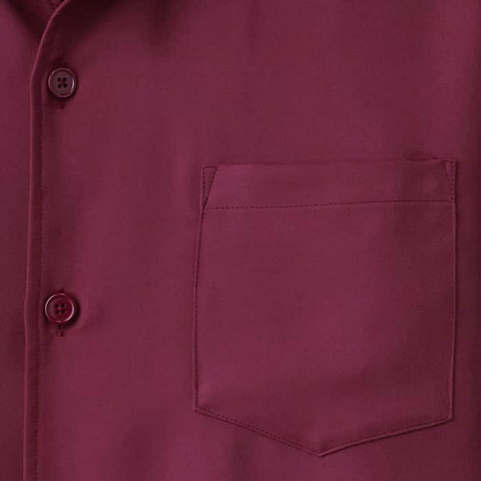 五分袖ボタンダウンコックシャツ【Unisex】<br />
5色　SS～5L　ストレッチ・制電・透け防止・防汚加工 　スペック