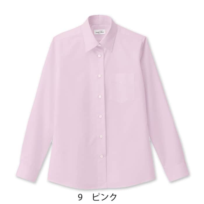 定番のお買得 女性用長袖シャツ レギュラーカラーでシワになりにくい　色