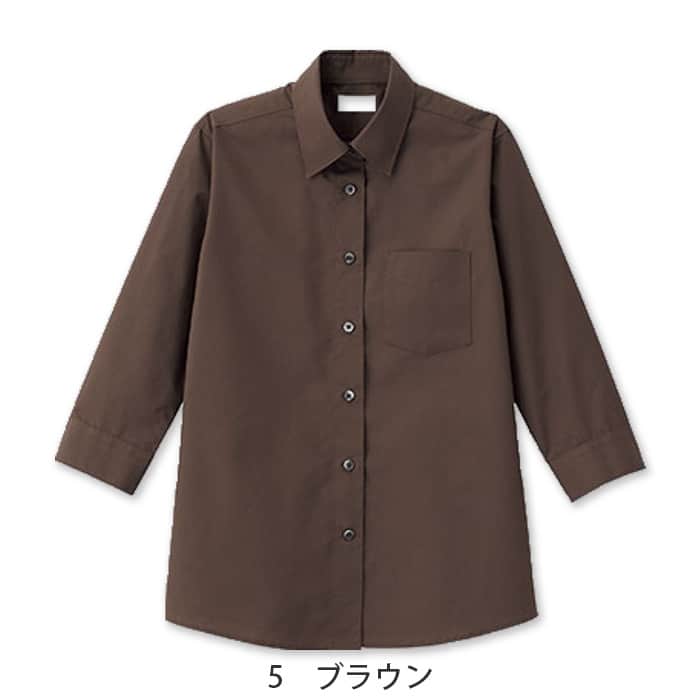 定番のお買得 女性用七分袖シャツ レギュラーカラーでシワになりにくい　色