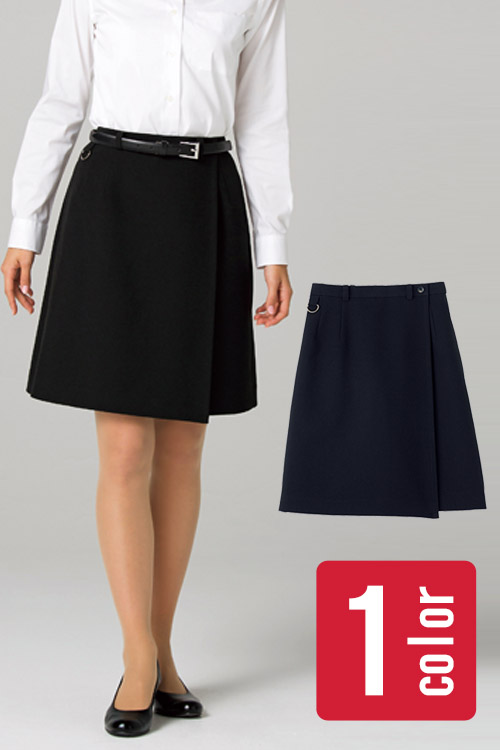 飲食店・サービス制服 お買得キュロット(女)ブラック　ポリエステル100%でシワになりにくい