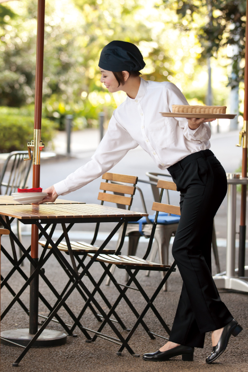 劇的ストレッチ! でラインがキレイなノータックストレッチパンツ【Lady's】