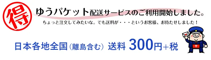 ゆうパケット始めました