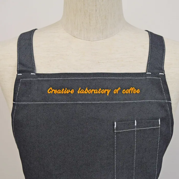 オリジナル制服製作実績 ネームゴ刺繍 /UCCカフェメルカード竜野西SC様/飲食店サービス制服ユニフォームナイスユニ