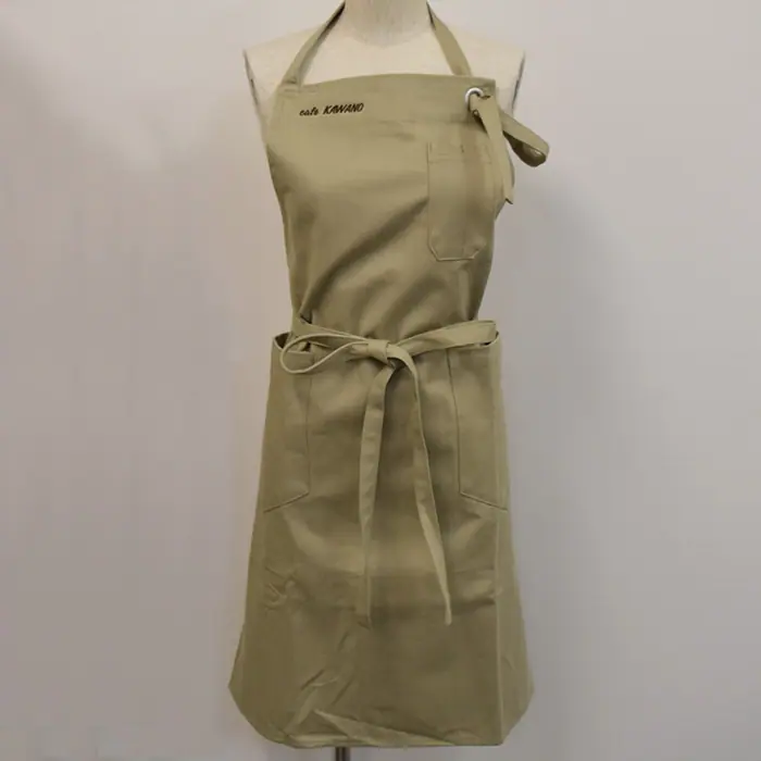 オリジナル制服製作実績 ネームゴ刺繍 /20200630_cafe KAWANO様/飲食店サービス制服ユニフォームナイスユニ