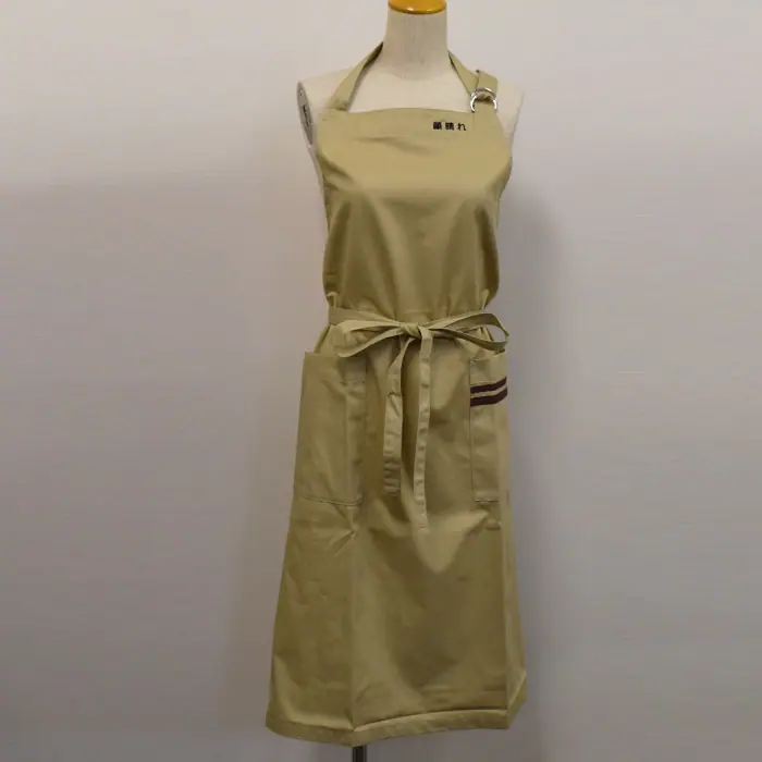 オリジナル制服製作実績 ネームゴ刺繍 /0210218_焼肉CAFE　顔晴れ様/飲食店サービス制服ユニフォームナイスユニ