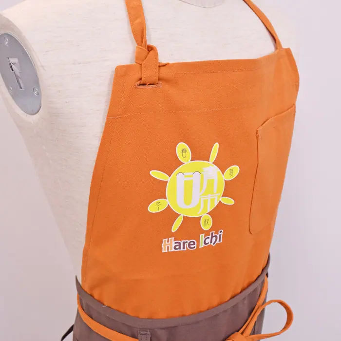 オリジナル制服製作実績 転写プリント /晴れの国市場様/飲食店サービス制服ユニフォームナイスユニ