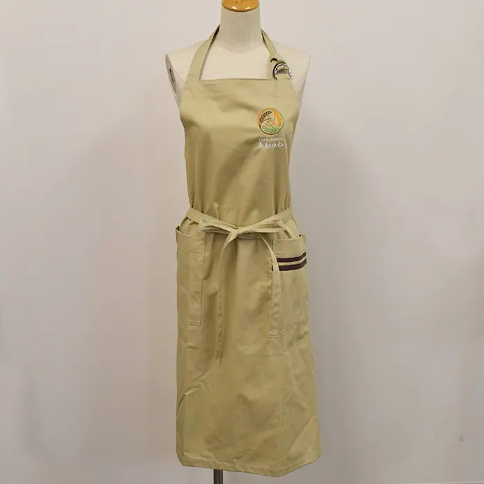 オリジナル制服製作実績 ロゴ刺繍 /あわのわ食堂様/飲食店サービス制服ユニフォームナイスユニ