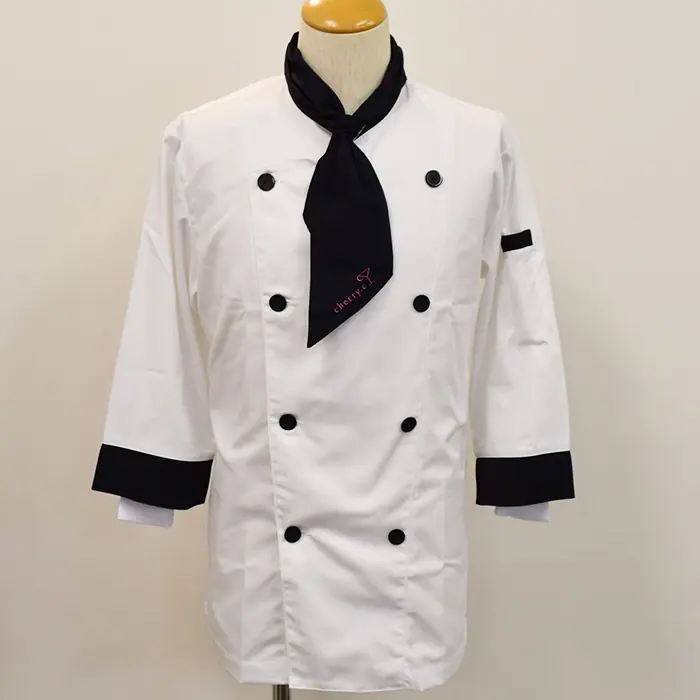 オリジナル制服製作実績 ロゴ刺繍 /株式会社スリジエ様/飲食店サービス制服ユニフォームナイスユニ