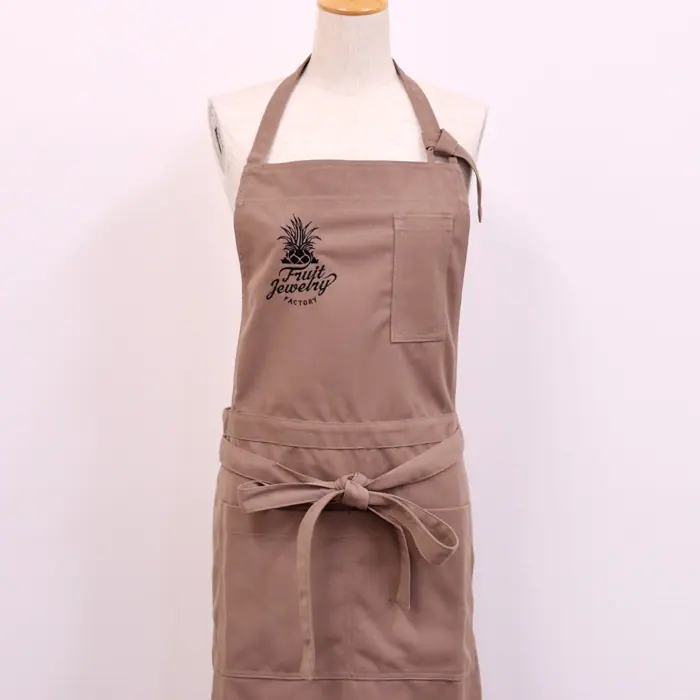 オリジナル制服製作実績 ロゴ刺繍 /フルーツジュエリーファクトリー様/飲食店サービス制服ユニフォームナイスユニ