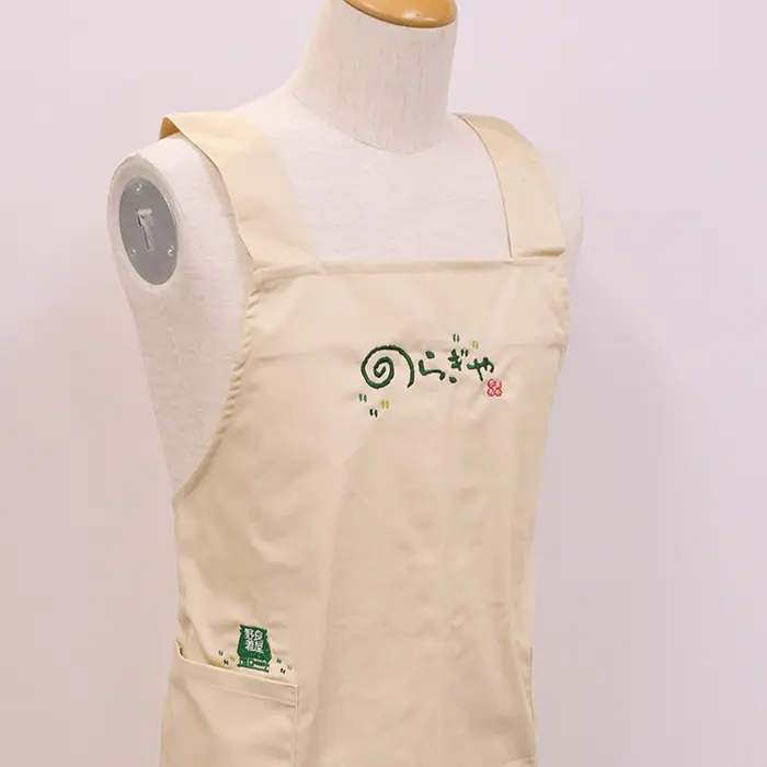 オリジナル制服製作実績 ロゴ刺繍 /農作業服専門店 のらぎや 様/飲食店サービス制服ユニフォームナイスユニ