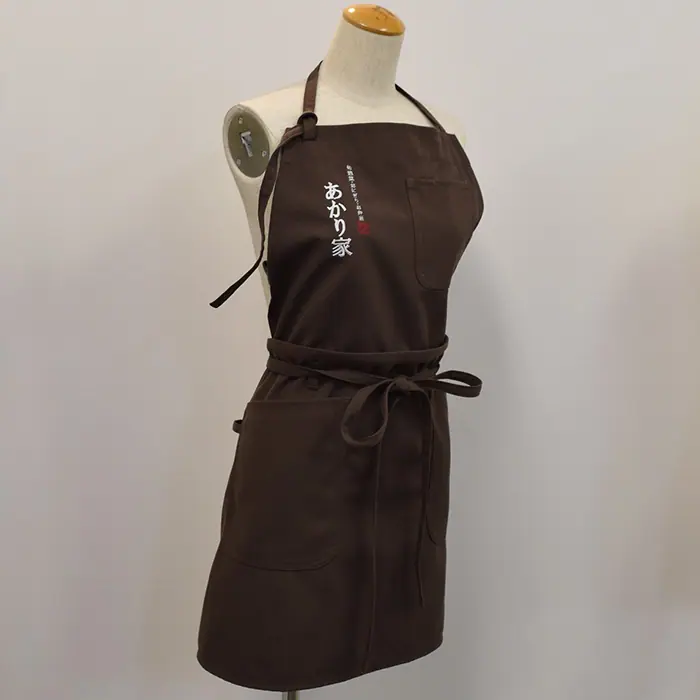 オリジナル制服製作実績 ロゴ刺繍 /20201016_あかり屋様/飲食店サービス制服ユニフォームナイスユニ