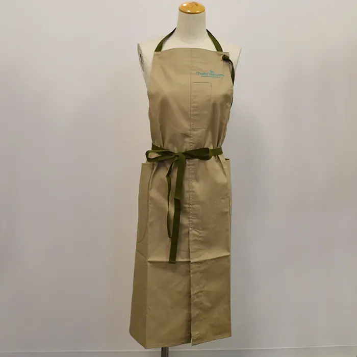 オリジナル制服製作実績 ロゴ刺繍 /中山製茶有限会社様/飲食店サービス制服ユニフォームナイスユニ