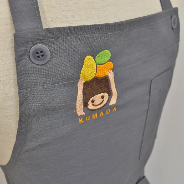 オリジナル制服製作実績 ロゴ刺繍 /農業法人クマダ様/飲食店サービス制服ユニフォームナイスユニ