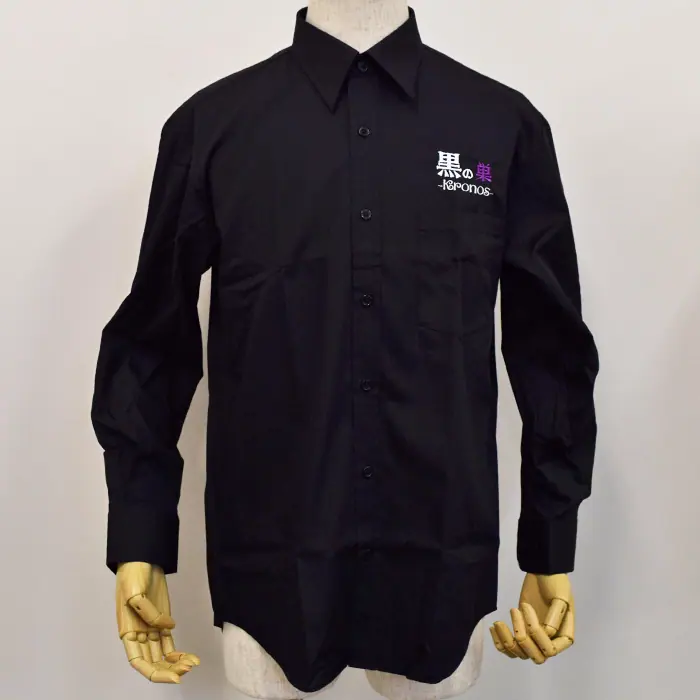 オリジナル制服製作実績 ロゴ刺繍 /20220401_黒の巣様/飲食店サービス制服ユニフォームナイスユニ