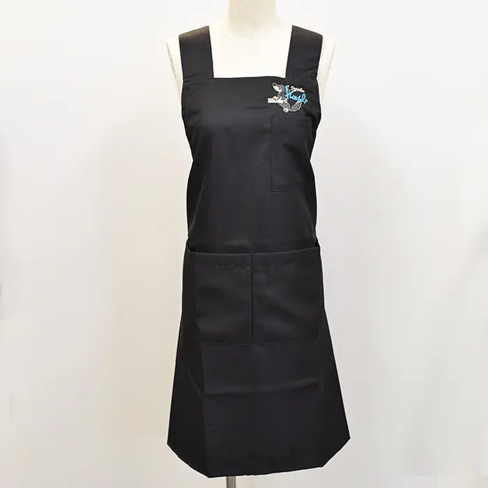 オリジナル制服製作実績 ロゴ刺繍 /Dog salon Kuschel様/飲食店サービス制服ユニフォームナイスユニ