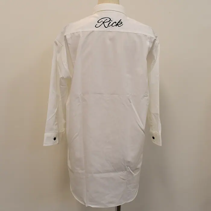 オリジナル制服製作実績 ロゴ刺繍 /20220424_Rick様/飲食店サービス制服ユニフォームナイスユニ
