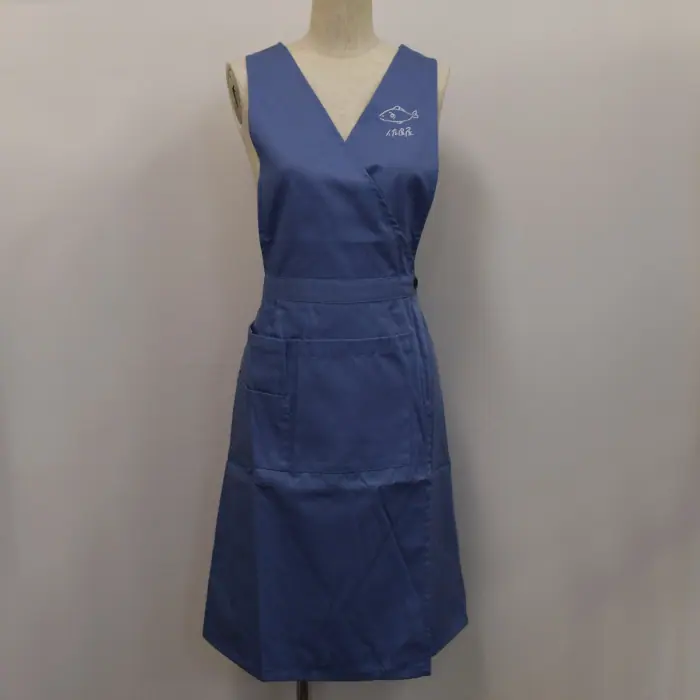 オリジナル制服製作実績 ロゴ刺繍 /20210323_サラヤ保﨑商店様/飲食店サービス制服ユニフォームナイスユニ