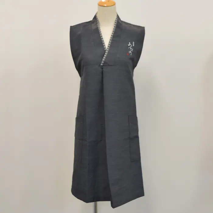 オリジナル制服製作実績 ロゴ刺繍 /20211027_和飯屋うたの様/飲食店サービス制服ユニフォームナイスユニ