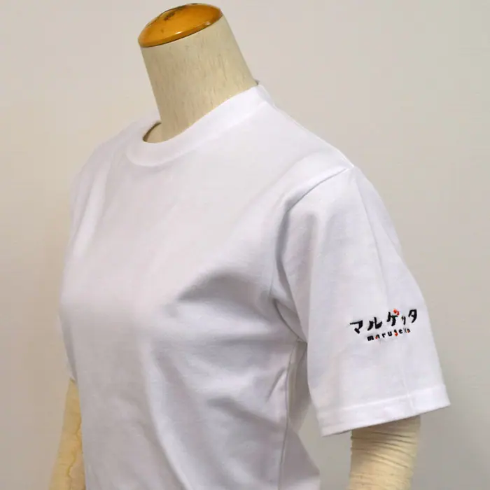 オリジナル制服製作実績 ロゴ刺繍 /明太子ふくや　マルゲッタ様/飲食店サービス制服ユニフォームナイスユニ