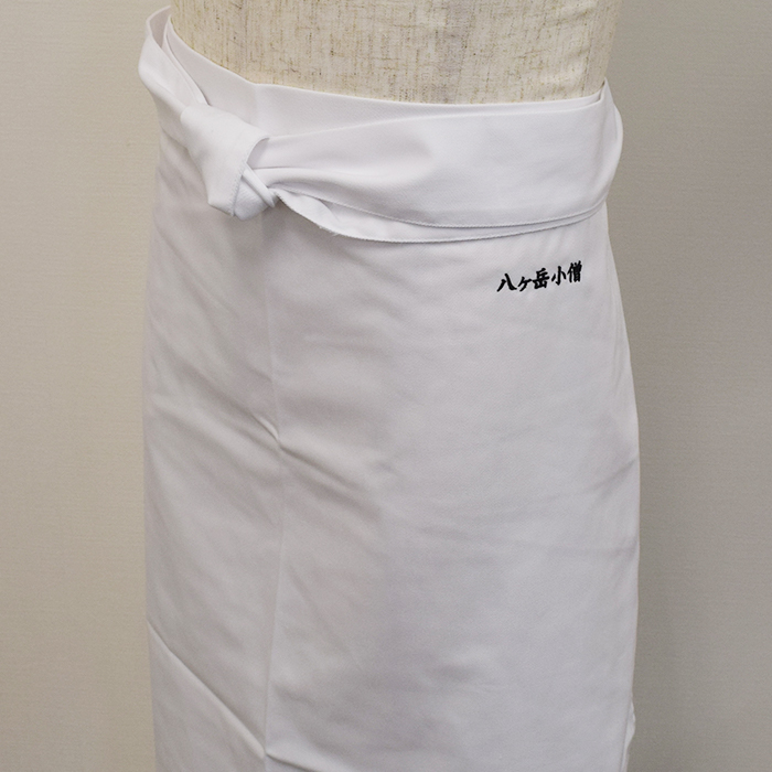 オリジナル制服製作実績 ロゴ刺繍 /20220323_八ヶ岳小僧/　飲食店サービス制服ユニフォームナイスユニ