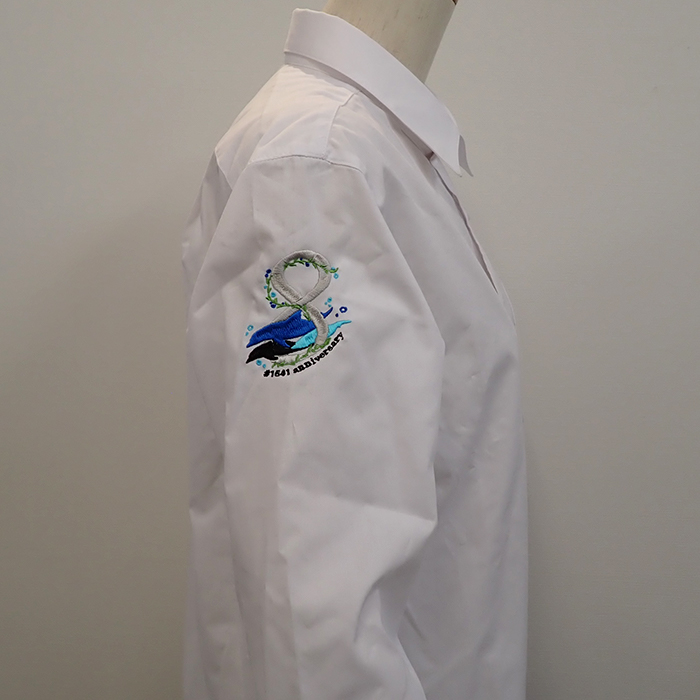 オリジナル制服製作実績 ロゴ刺繍 /20250708_スターバックスコーヒーイオンスタイル品川シーサイド店様/　飲食店サービス制服ユニフォームナイスユニ