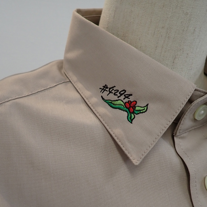 オリジナル制服製作実績 ロゴ刺繍 /20250822_スターバックスコーヒー栃木箱森店様/　飲食店サービス制服ユニフォームナイスユニ