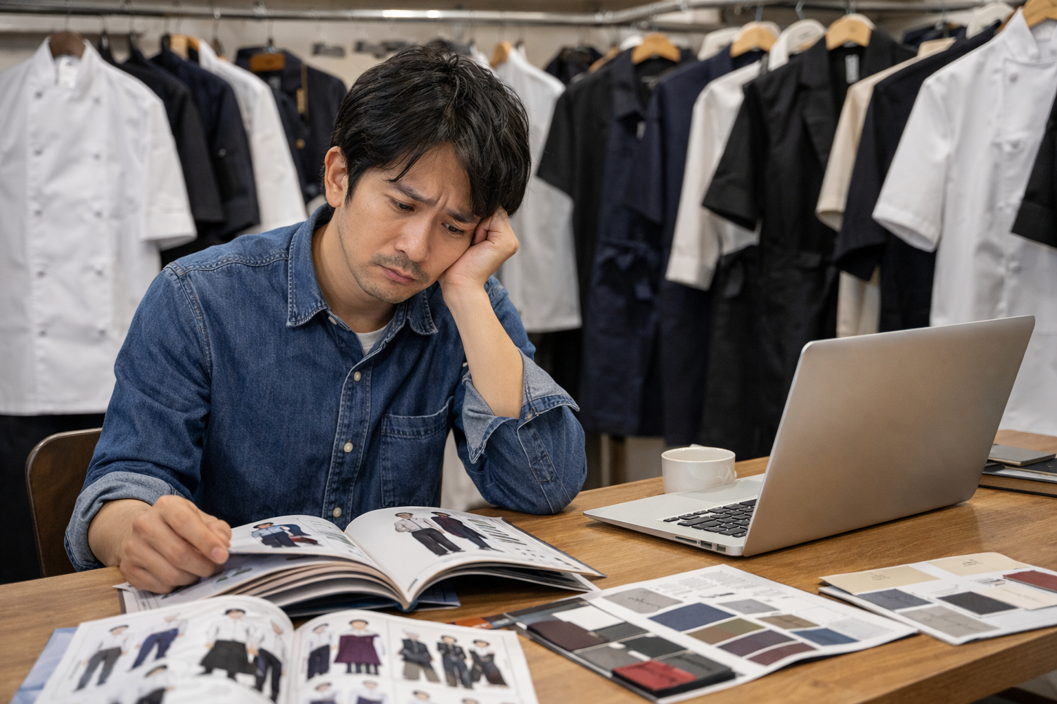 業務用制服　欲しい制服が探せない。オーダー製造を検討しようと考えるとき。