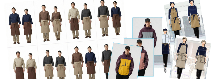 業務用制服　フルオーダー製造はナイスユニ（福岡）にお任せください。