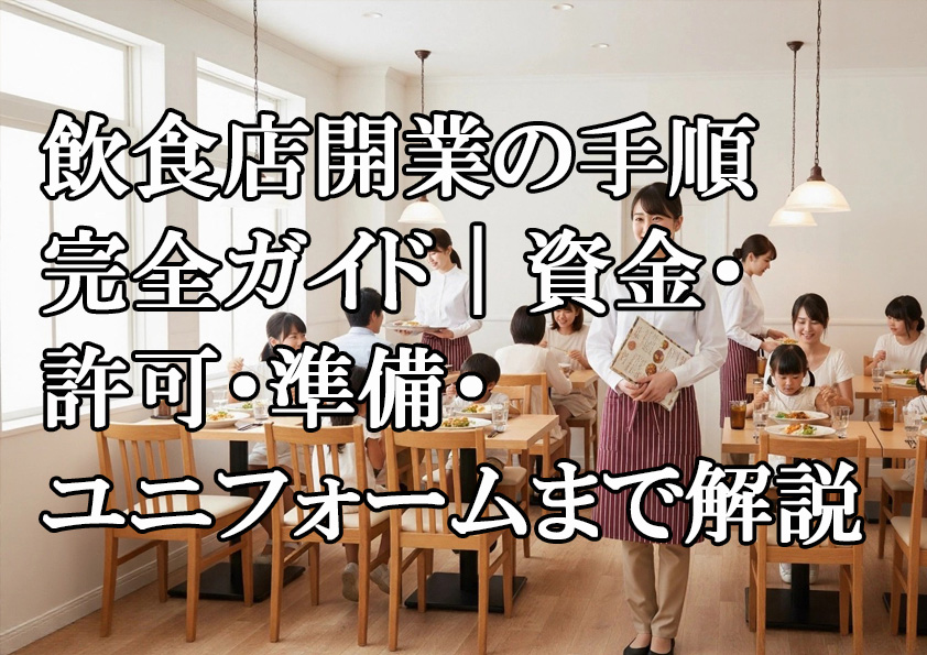飲食店開業の進め方　コンセプト設定から資金調達、制服購入まで