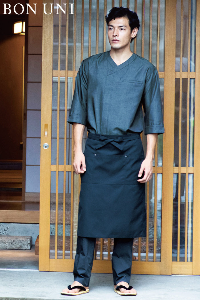 和食店×和モダン×デニム風和シャツでコーディネート