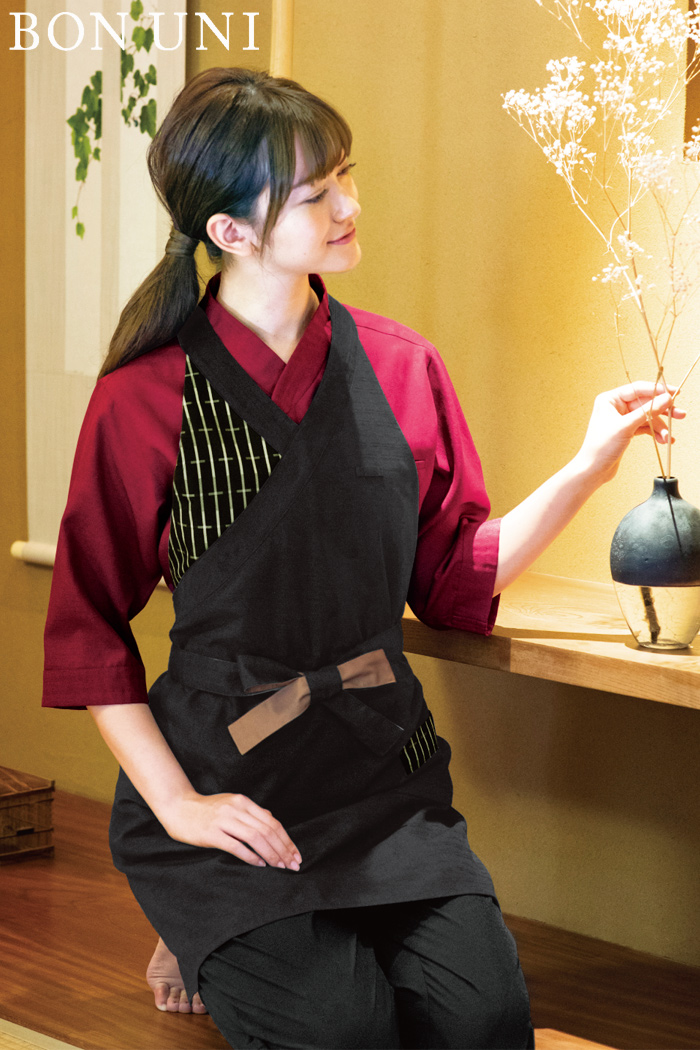 和食店×高級×赤の和シャツでコーディネート