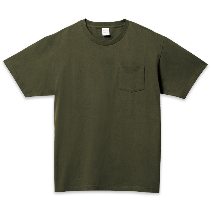 綿100%厚手5.6オンス ポケット付 半袖Tシャツ　色画像