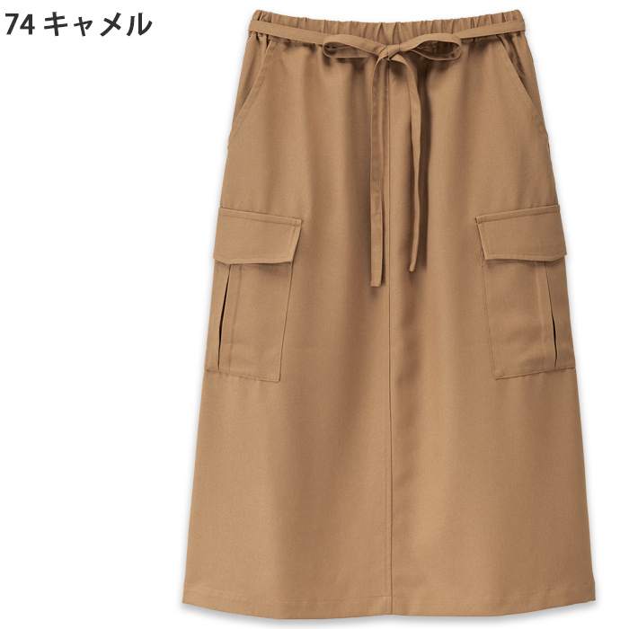 エプロンスカート[2色]女性用　スカート感覚で着用できる　色