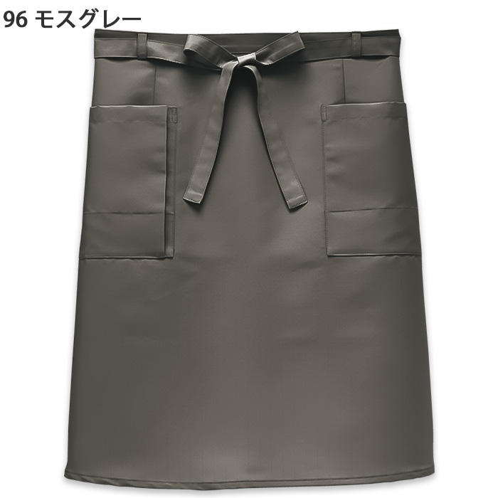 【飲食店販売店制服】汚れ・油がダントツな速さで落ちる　腰下ミドル丈エプロン【兼用】　色