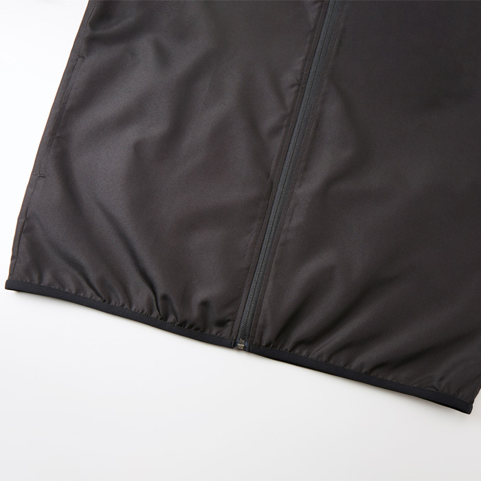 裏地なしウインドブレーカー(男女兼用) ポリ100％ マイクロリップストップ　スペック