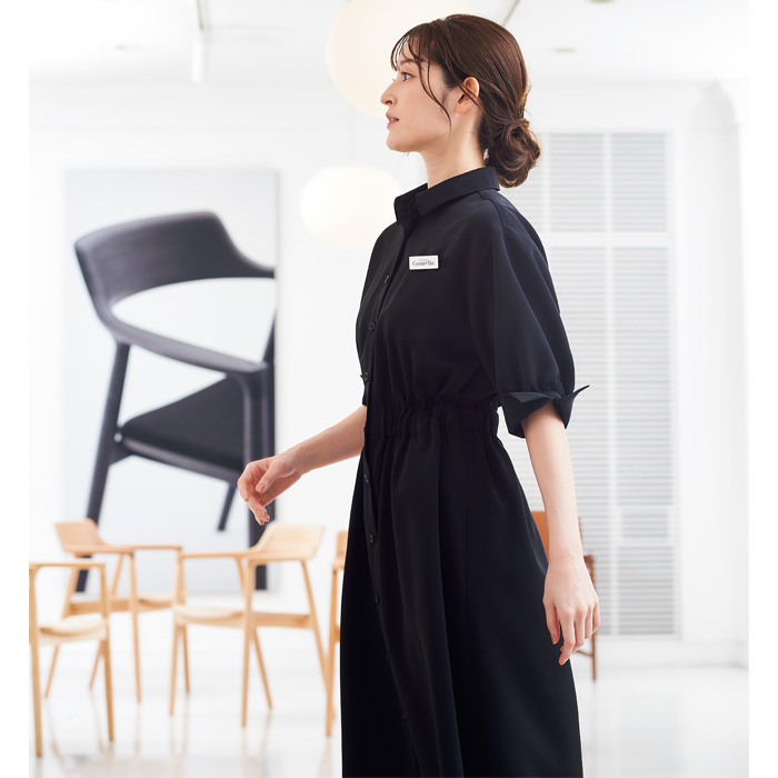 【化粧品販売・ビューティー系サロン制服】　ナチュラル&エフォートレス愛されワンピース2色　色