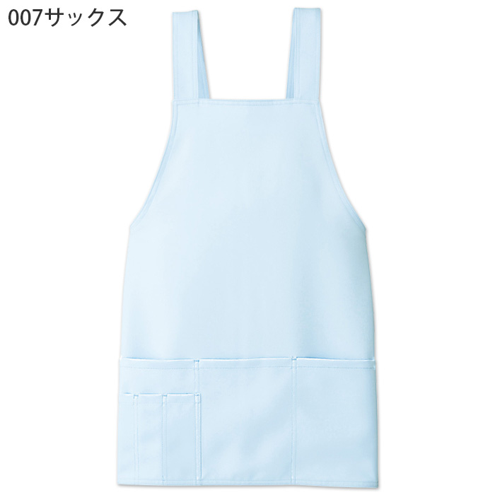 【飲食店販売店制服】H型胸付ショート丈エプロン6色　女性にオススメの短め丈　色