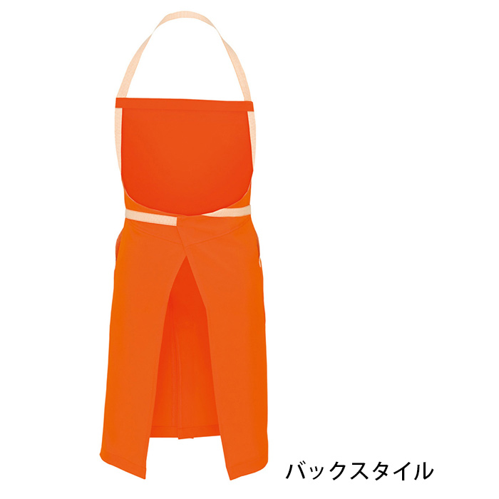 【飲食店販売店制服】紐ストライプ柄 首掛け胸当てエプロン【6色】丈80.5cm スペック