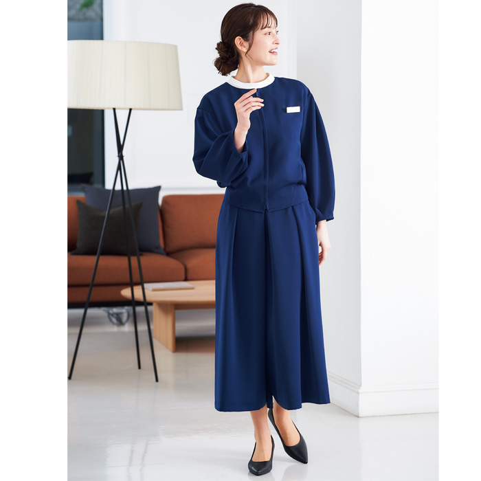 【【化粧品販売・ビューティー系サロン制服】　ナチュラル&エフォートレス サロンジャケット2色　色
