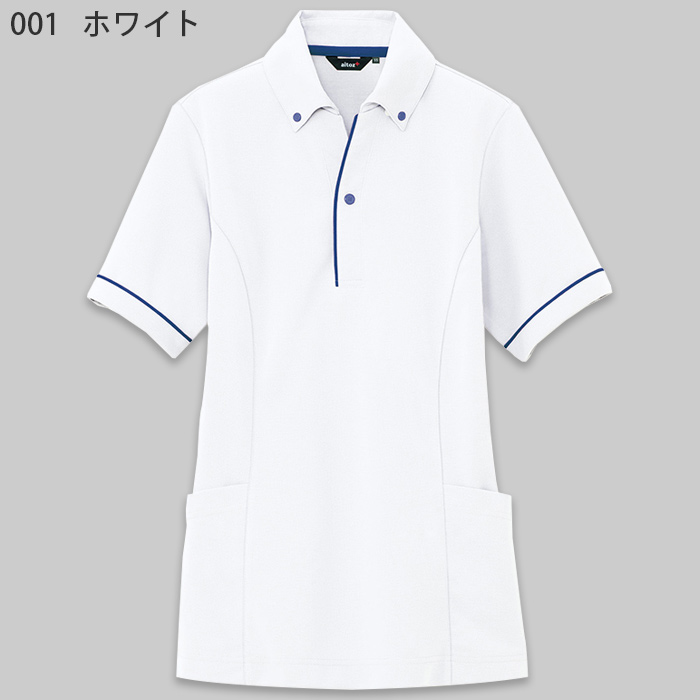 SS～5L サイドポケット 半袖ボタンダウン ニットポロシャツ【兼用】　色画像