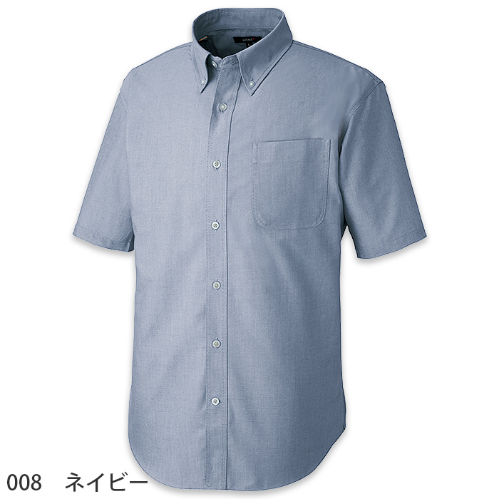 3S～5Lオックスフォード半袖ボタンダウンシャツ【兼用】大口注文対応　色画像