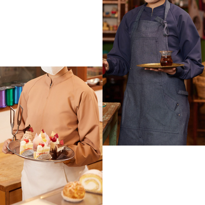 【食品工場制服衛生服】ナチュラルカラージャンパー【兼用】“魅せる” HACCP対応衛生ユニフォーム　モデル