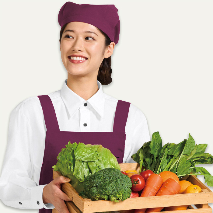 【飲食店販売店制服】三角巾6色【兼用】細菌を抑えこむ!制菌加工　色
