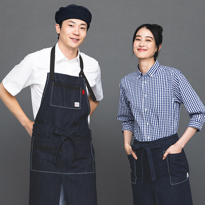 【飲食店販売店制服】CANTON ベレー帽【兼用M/Lサイズ】　国産ジャパンデニム　モデル