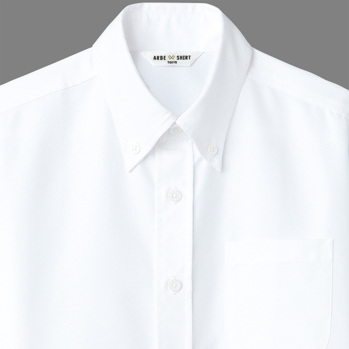 半袖ボタンダウンシャツ【兼用】ポリ95%シワになりにくい　スペック