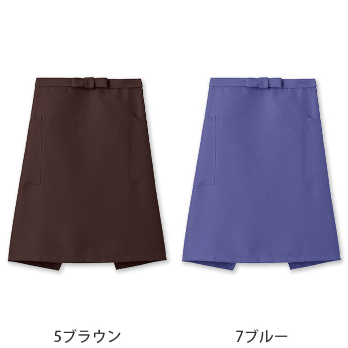 ter>12色から選べるミドルエプロン【兼用】漂白剤による色アセを防止。　色画像