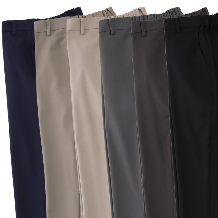 ススーパーストレッチ テーパードパンツ 3S～6L 男女兼用【6色】軽い・動きやすい・シワになりにくい　スペック